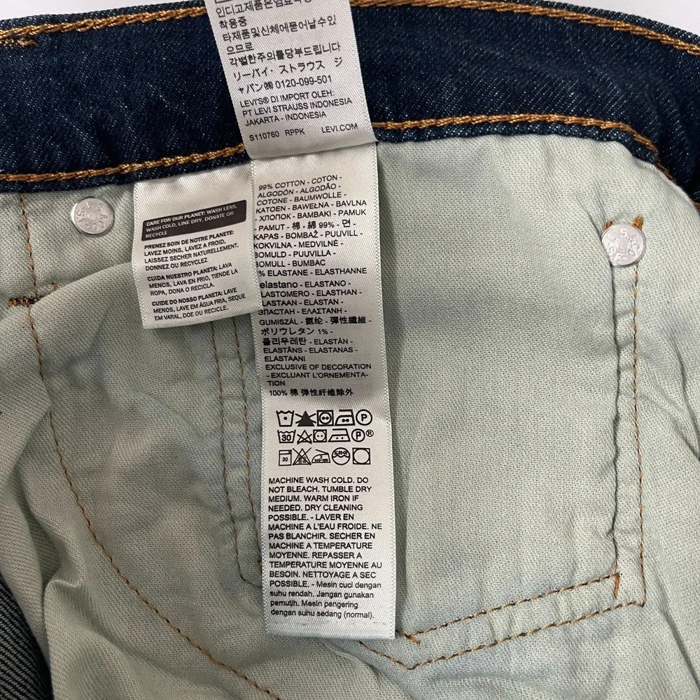Levis 541 Jeans Mens 34x34 Blue Athletic Tapered Dark Wash Stretch Denim Preppy